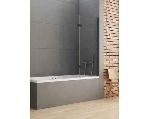 Шторка для ванны NEW TRENDY NEW SOLEO BLACK 120x140 R черный