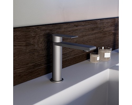 Смеситель для раковины Vincea Vogue (SS) VBF-2VS1GM однорычажный, вороненая сталь