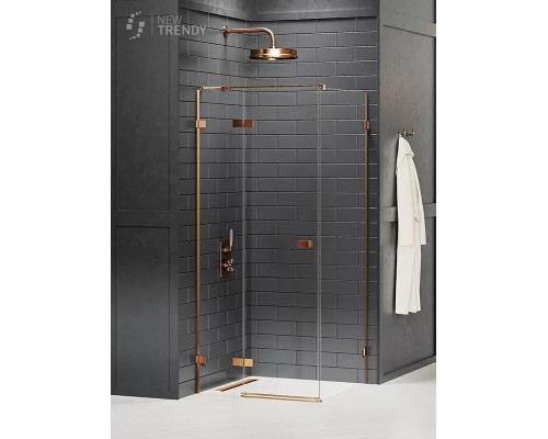 Душевое ограждение NEW TRENDY AVEXA COPPER BRUSHED L 80x80x200 EXK-3546 медь