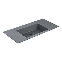 Раковина Vincea VCB-13100G из кварца серый