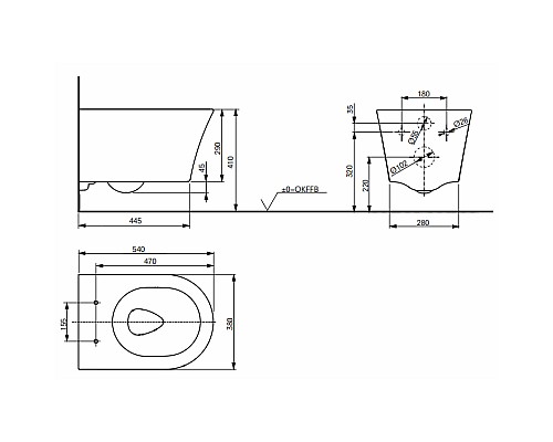 Сиденье для унитаза Toto GP TC524EU с микролифтом