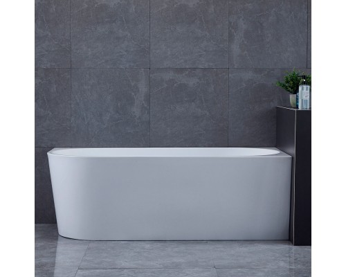 Ванна акриловая Vincea VBT-402-1500R 1500x750x580 белый правая со сливом хром