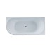 Ванна акриловая Vincea VBT-402-1500R 1500x750x580 белый правая со сливом хром