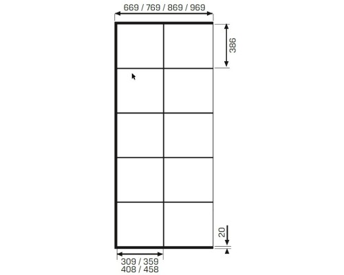 Душевое ограждение NEW TRENDY NEW MODUS BLACK 80x200 черный