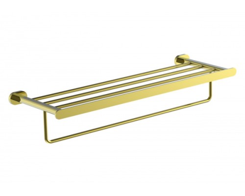 Полотенцедержатель с полкой Wonzon&Woghand, Глянцевое золото