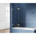 Шторка для ванны NEW TRENDY AVEXA GOLD BRUSHED 100x150 L брашированное золото