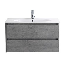 Тумба под раковину BelBagno Kraft 90 KRAFT-900-2C-SO-CG подвесная Cemento Grigio