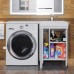 Тумба под стиральную машину напольная Uperwood Magenta 45х50х76,5 см, белая, с дверцами
