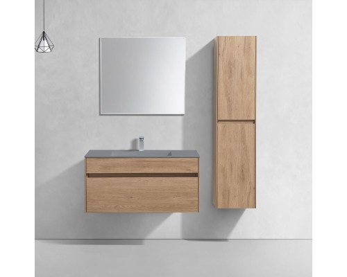 База под раковину Vincea Chiara 1000 подвесная 1 выкатной ящик Soft-close N.Oak