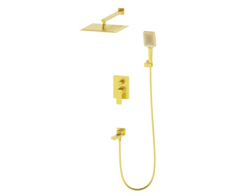 Душевая система встраиваемая Wonzon&Woghand, Брашированное золото