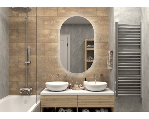 Зеркало Континент Fleur 650x1100 ЗЛП595 с подсветкой с бесконтактным выключателем