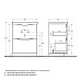 База под раковину BelBagno MARINO-600-2C-PIA-BL-P