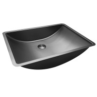 Раковина встраиваемая снизу ABBER Wasser Kreis оружейная сталь