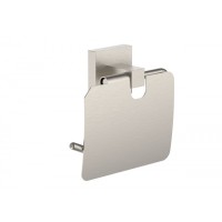 Держатель для туалетной бумаги с крышкой Wonzon&Woghand, Брашированный никель