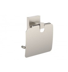 Держатель для туалетной бумаги с крышкой Wonzon&Woghand, Брашированный никель