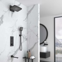 Душевой комплект Vincea VSFW-433TI4MB встраиваемый, термостат, трехрежимный, черный