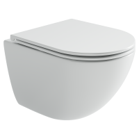 Унитаз подвесной Ceramicanova Альба (Alba) торнадо 3.0 сиденье микролифт белый