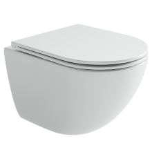 Унитаз подвесной Ceramicanova Альба (Alba) торнадо 3.0 сиденье микролифт белый