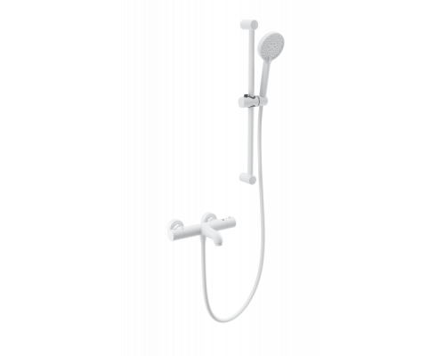 Смеситель для ванны с душевым гарнитуром и термостатом Wonzon&Woghand, Белый матовый