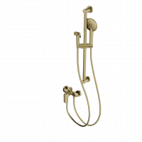 Смеситель для душа с гарнитуром Wonzon&Woghand, Брашированное золото