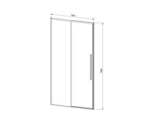 Душевая дверь Vincea Slim-N VDS-4SN130CL 1300 хром стекло прозрачное