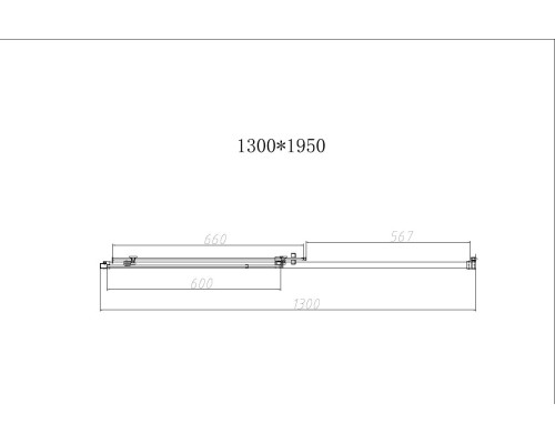 Душевая дверь Vincea Slim-N VDS-4SN130CL 1300 хром стекло прозрачное