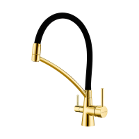 Смеситель для кухни Paulmark Siegen Si213111-BG Брашированное золото