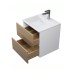 Тумба под раковину 50 см, Uperwood Barsa, белая/дуб сонома
