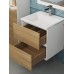 Тумба под раковину 50 см, Uperwood Barsa, белая/дуб сонома