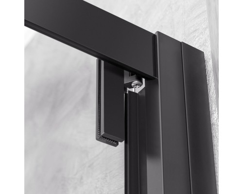 Душевой уголок с поворотной дверью Vincea Stile 900x900 Черный, арт