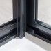 Душевой уголок с поворотной дверью Vincea Stile 900x900 Черный, арт
