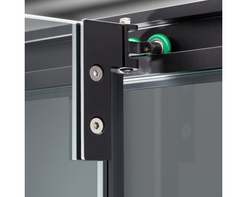 Душевой уголок с поворотной дверью Vincea Stile 900x900 Черный, арт