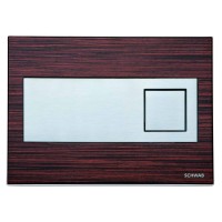 Стеклянная Панель смыва с 2 клавишами chwab Caro, глянец хром