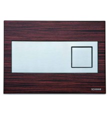 Стеклянная Панель смыва с 2 клавишами chwab Caro, глянец хром