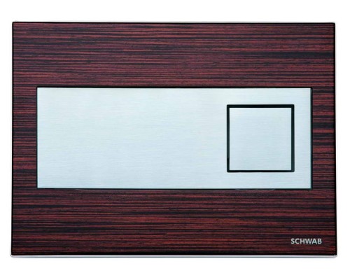 Стеклянная Панель смыва с 2 клавишами chwab Caro, глянец хром