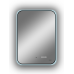 Зеркало Reflection Black View с подсветкой, бесконтактным сенсором, часами 50х70