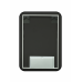 Зеркало Reflection Black View с подсветкой, бесконтактным сенсором, часами 50х70