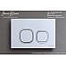 Клавиша смыва Iberica Blanca Esti-Q 246x165, хром матовый, ABS пластик