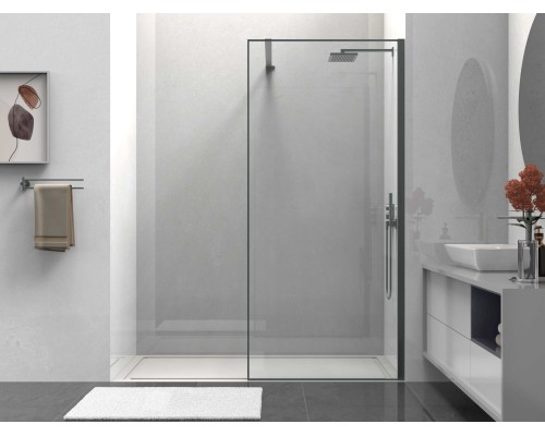 Душевая перегородка Vincea Walk-In VSW-1HS10CLGM, 100x200, стекло прозрачное