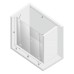 Дверь в нишу NEW TRENDY REFLEXA 200x200 хром