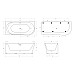 Акриловая ванна BelBagno 170x78 L BB410-1700-780-L