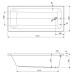 Акриловая ванна Cezares Plane Solo Mini 170x80 без гидромассажа