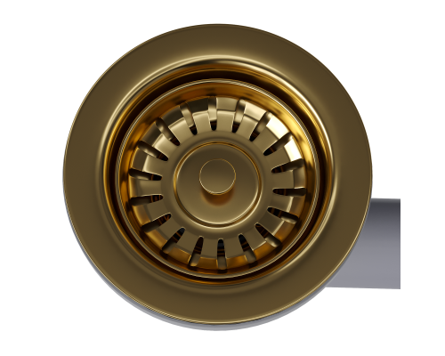 Выпуск для кухонной мойки Reflexion Part RX9003GD брашированное золото