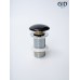 Черный керамический донный клапан Gid BL100 72201k без перелива