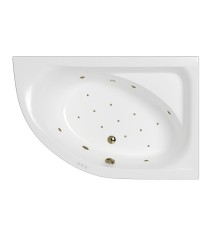 Ванна WHITECROSS Aquarella 170x110 (правая) "RELAX" (бронза)