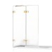 Шторка для ванны NEW TRENDY AVEXA GOLD SHINE 130x150 L золото