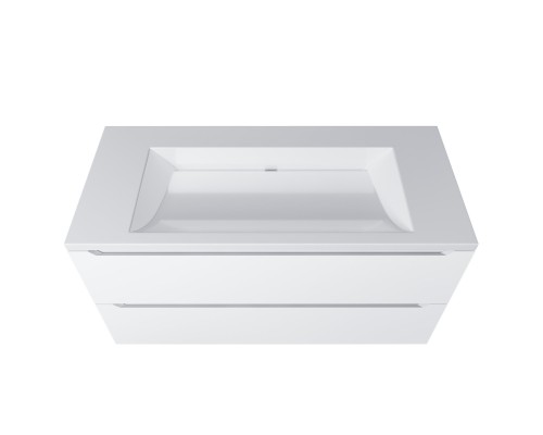 Раковина для ванной 100 см, Uperwood Infinity, белая глянцевая