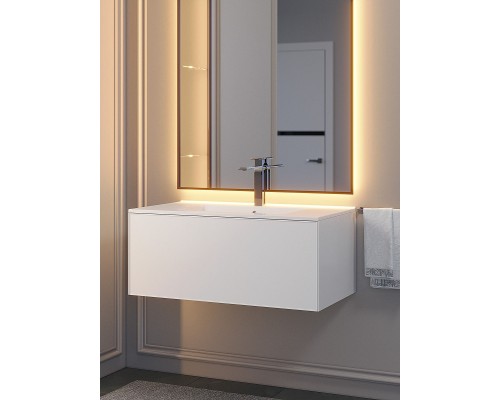 Тумба под раковину 85 см, Uperwood Parma Premium, белая