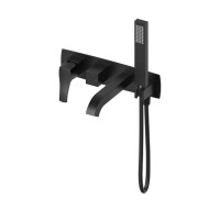 Смеситель для ванны встраиваемый Wonzon&Woghand FLEX, Черный матовый WW-88889072-MB