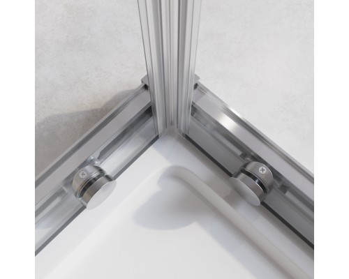 Душевой уголок Cezares Relax-304 100x100 RELAX-304-A-2-100-C-CR профиль Хром глянцевый стекло прозрачное